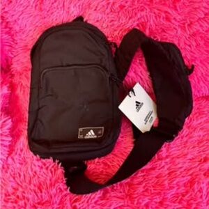 Adidas Black Belt Bag for Men